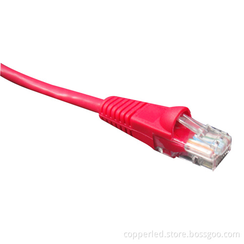 UTP Cat. 5e Patch Cord Cap Molded Red Color